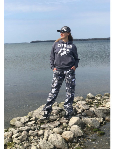 Woman Camo Cargo Pants Urban by Tech Wear