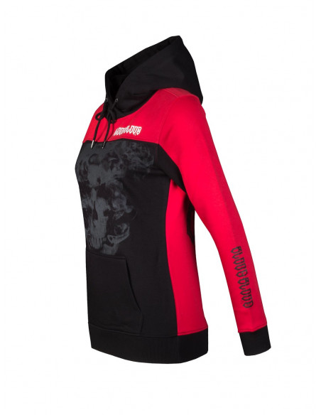 Logo Skull Hoodie RedNBlack by Blood Inh Blood Out