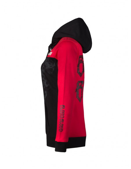 Logo Skull Hoodie RedNBlack by Blood Inh Blood Out