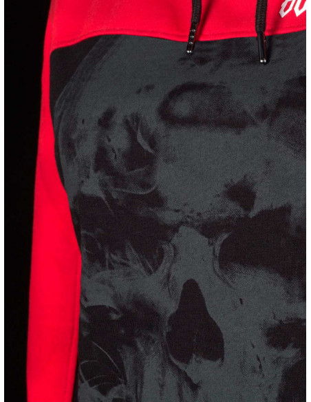 Logo Skull Hoodie RedNBlack by Blood Inh Blood Out