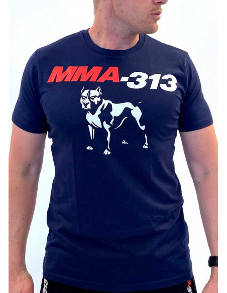 MMA Dog T-Shirt Navy by FAT313