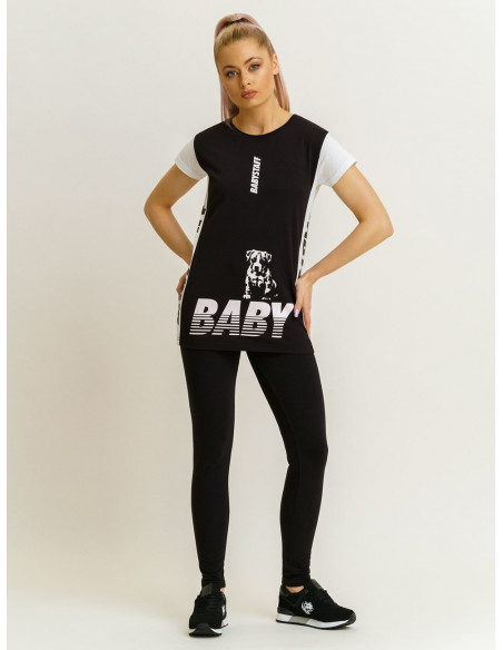 Brand Logo  T-Shirt BlackNWhite by Babystaff