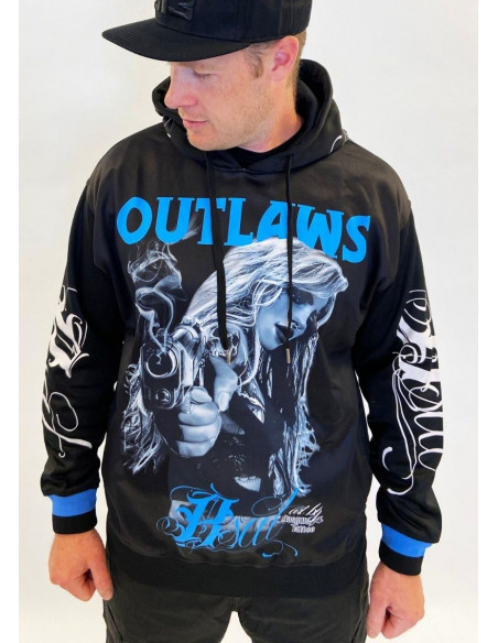 Outlaws Chica Hoodie Black by BSAT