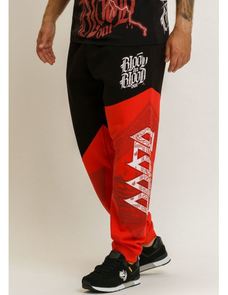 Urban Sweatpants BlackNRed by Blood In Blood Out