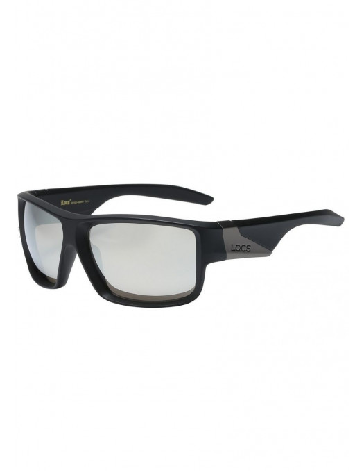 LOCS Sunglasses Silver Mirror Black