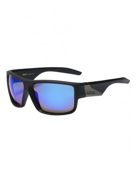 LOCS Sunglasses Blue Mirror Black
