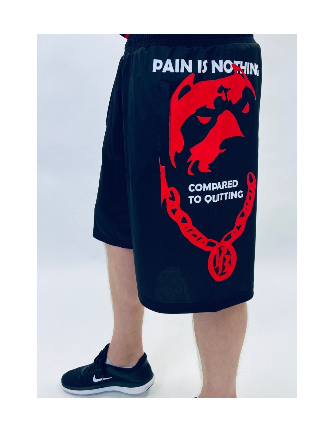 Pain is Nothing Mesh Shorts by Pitbos