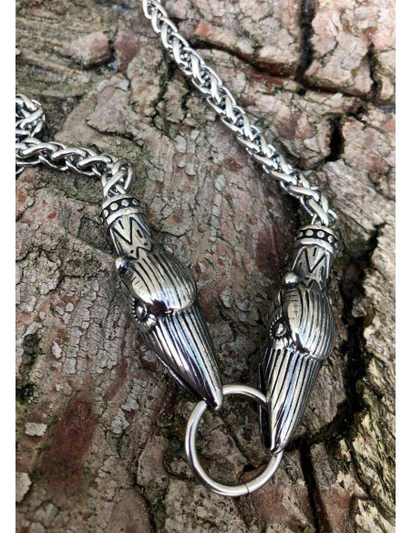 Raven Viking Necklace