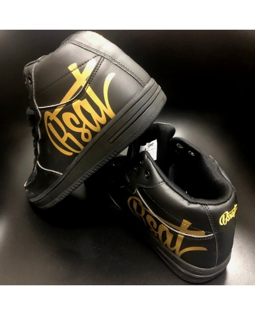 BSAT Logo Sneakers BlackNGold