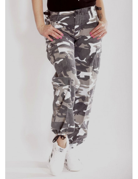 Woman Camo Cargo Pants Urban by Tech Wear