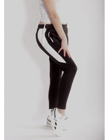 Panther Track Pants BlackNWhite by BSAT
