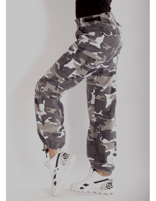 Woman Camo Cargo Pants Urban by Tech Wear