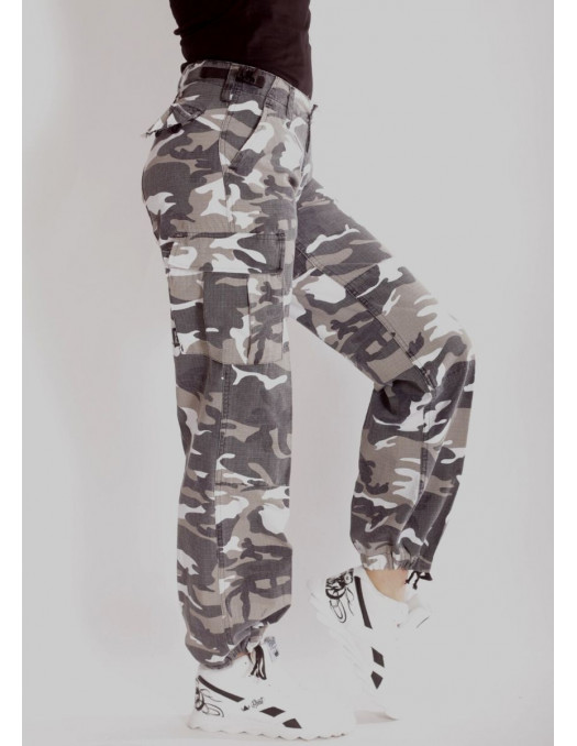 Woman Camo Cargo Pants Urban by Tech Wear