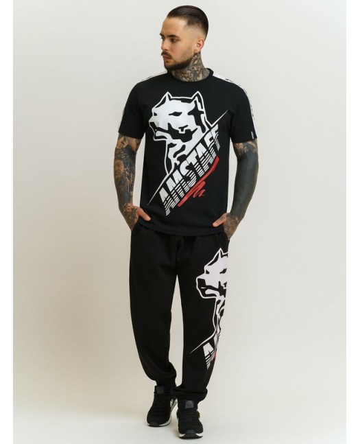 Logo Dog T-Shirt Black by Amstaff