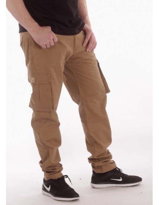 BSAT Tapered Fit Cargo Pants Dark Khaki