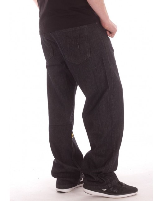 Compton Jeans BlackNGold Baggy by BSAT