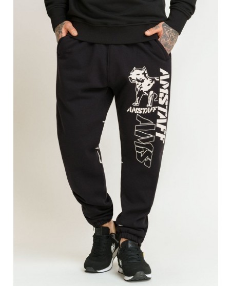 Amstaff Sweatpants Dog and BrandLogo Black