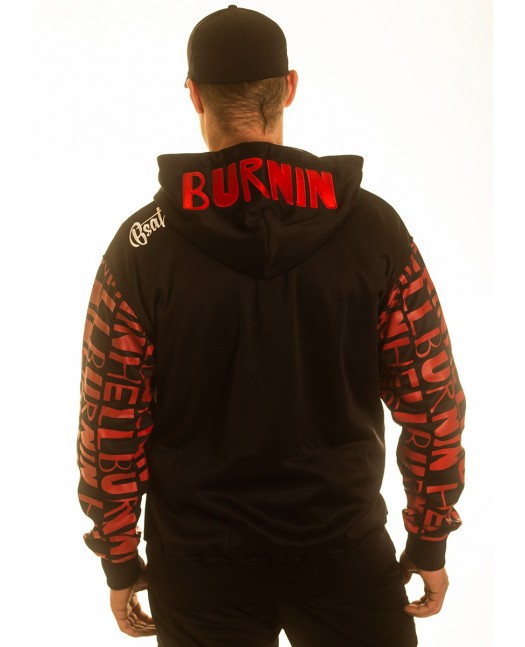 BSAT Burnin' Skull El Barrio ZipHoodie