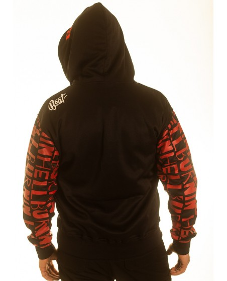 BSAT Burnin' Skull El Barrio ZipHoodie