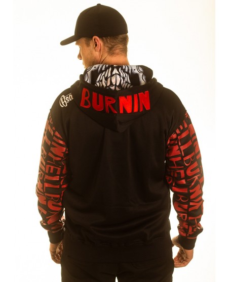 BSAT Burnin' Skull El Barrio ZipHoodie
