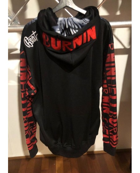 BSAT Burnin' Skull El Barrio ZipHoodie