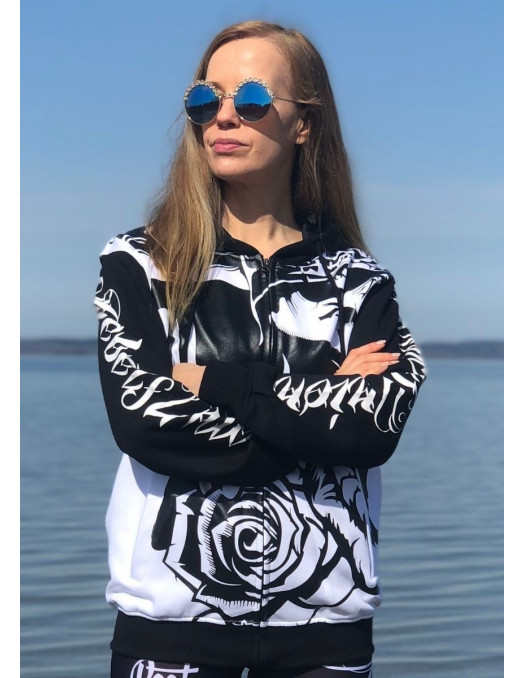 Rebels Union ZipHoodie WhiteNBlack by...