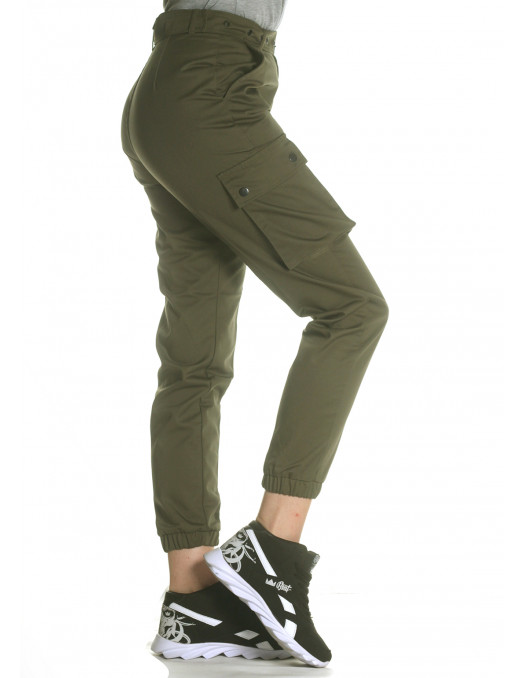 Female Army Cargo Pants Olive