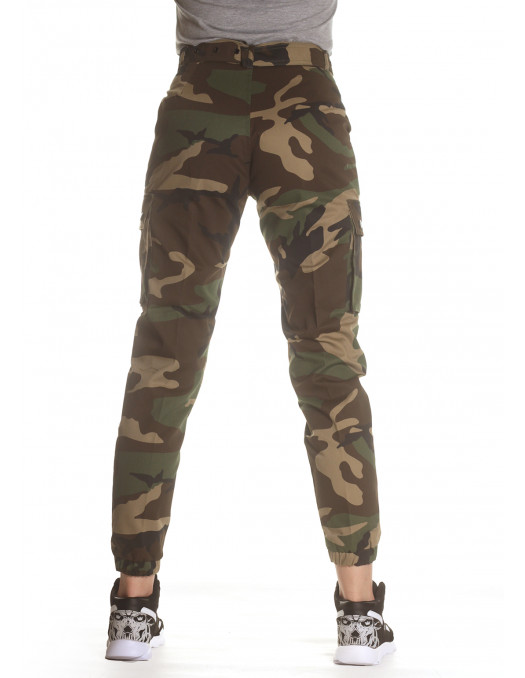 Female Army Cargo Pants Woodland