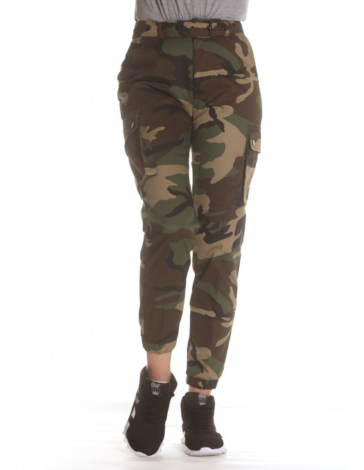 Female Army Cargo Pants Woodland