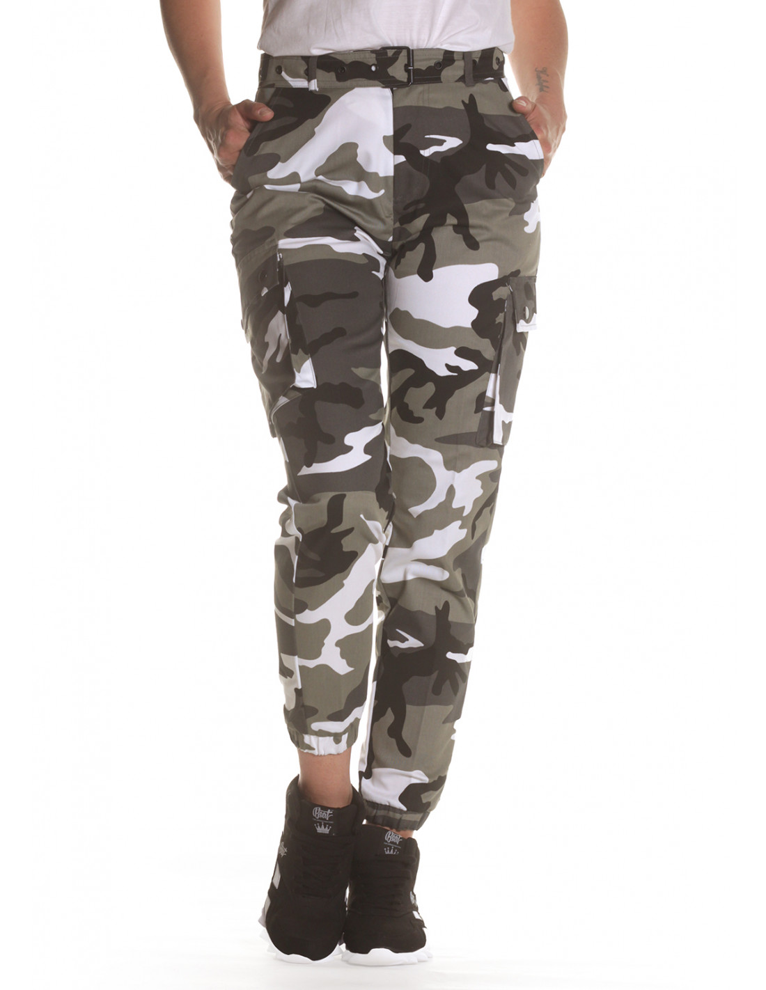 Female Army Cargo Pants Urban - T11139022