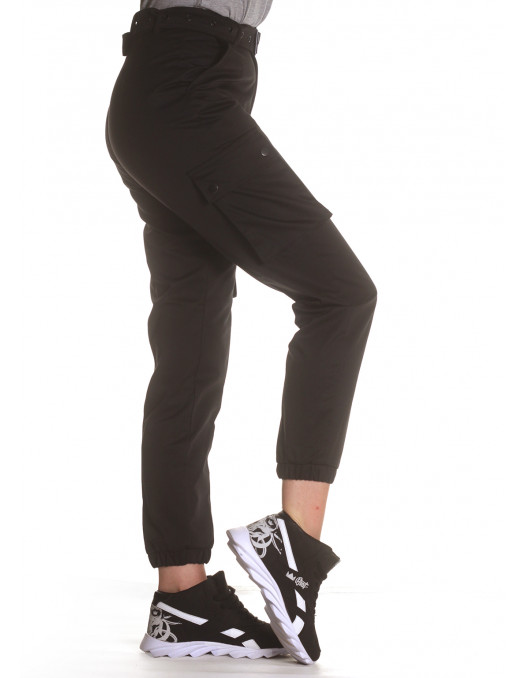 Female Army Cargo Pants Black