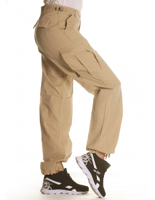 Woman Cargo Pants Beige by Tech Wear