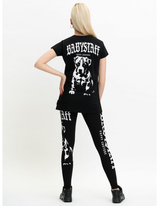 Puppy Couture Leggings BlackNWhite