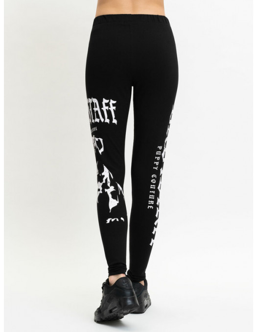 Puppy Couture Leggings BlackNWhite