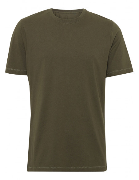 Premium Cotton T-Shirt Olive Green by TechWear in Sovitetut T-Paidat