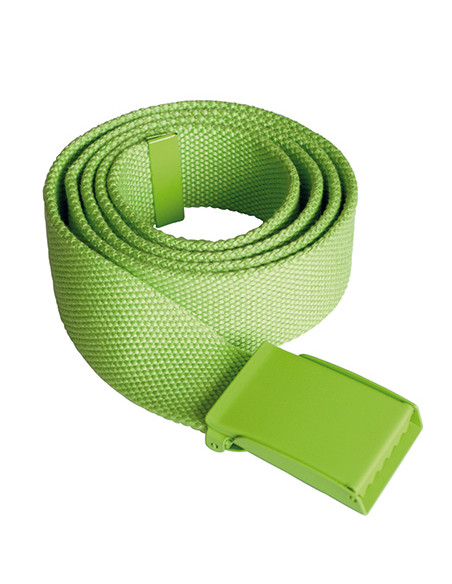 Solid Color Belt Polyester Lime Green