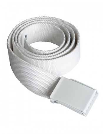 Solid Color Belt Polyester White