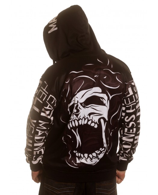 Madness Skull ZipHoodie El Barrio...