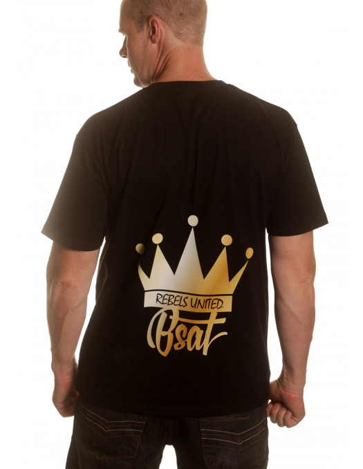 Golden Crown Cotton T-Shirt by BSAT