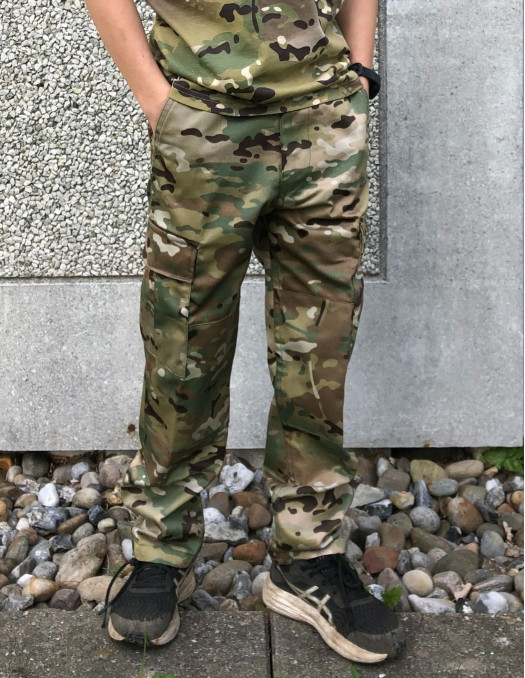 Camo Cargo Pants by Tech Wear.