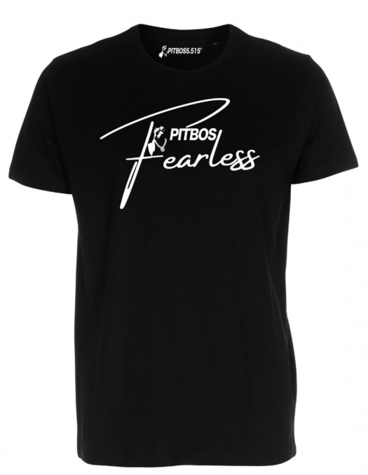 Pitbos Fearless T-Shirt BlackNWhite