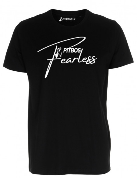 Pitbos Fearless T-Shirt BlackNWhite