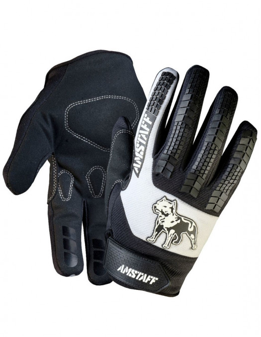 Logo Gloves BlackNWhite by Amstaff