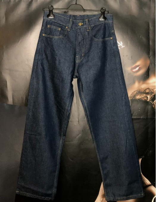 Rebels Hood Skull Baggy Jeans Indigo...