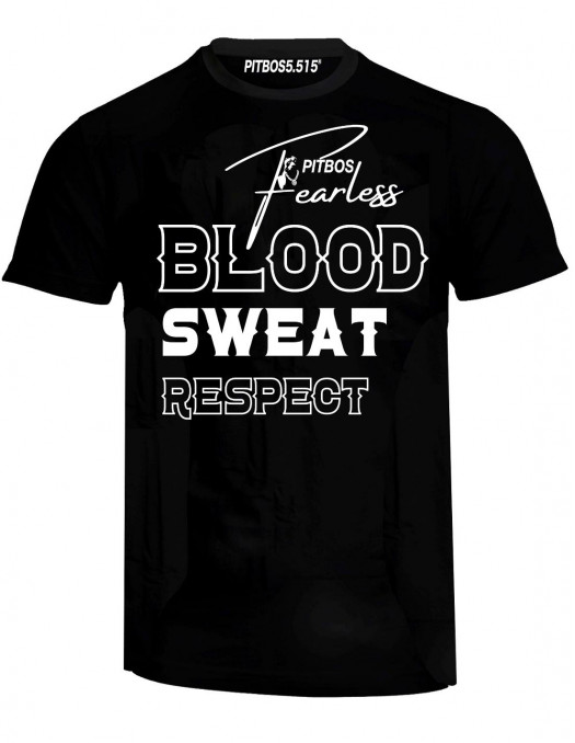 Blood Sweat Respect T-Shirt Black by Pitbos