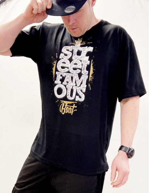 Street Famous T-Shirt Black Organic...