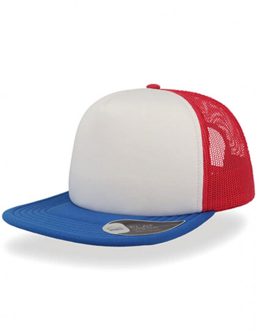 90S HipHop Snap Cap White/Red/Royal