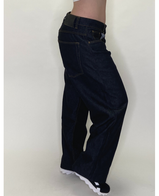 BSAT Skull Baggy Jeans Black