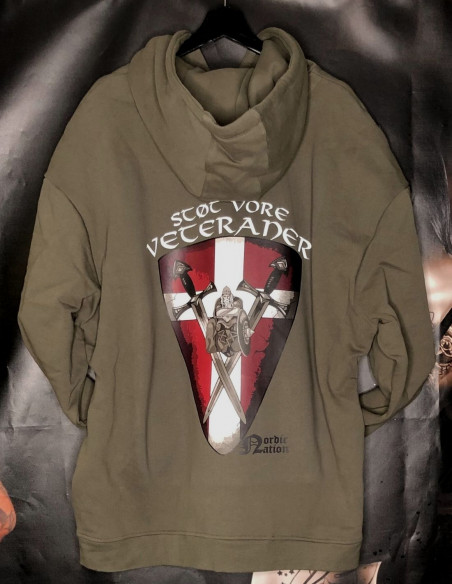 Big Support Veteran Hoodie Olive by Nordic Worlds