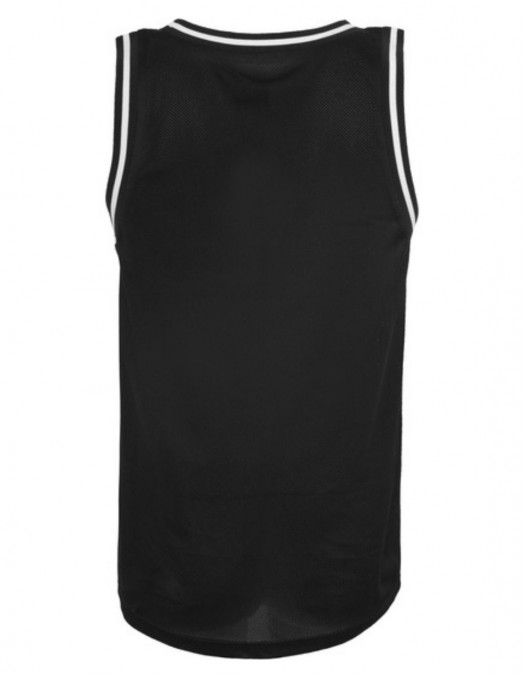 2-Colored Mesh TankTop BlackNWhite